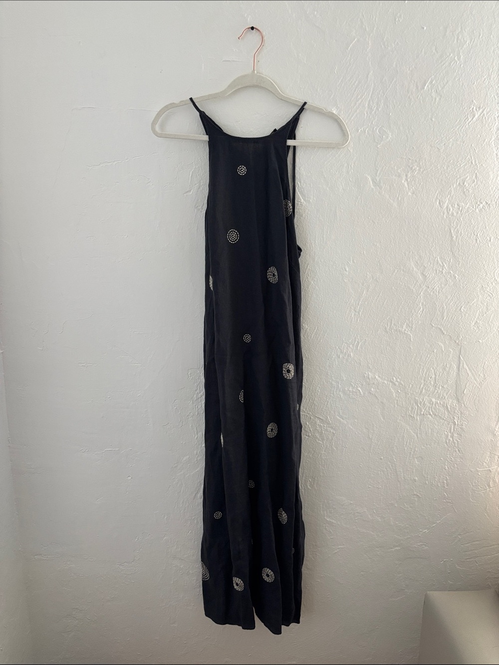 Massimo dutti 100% linen halter dress